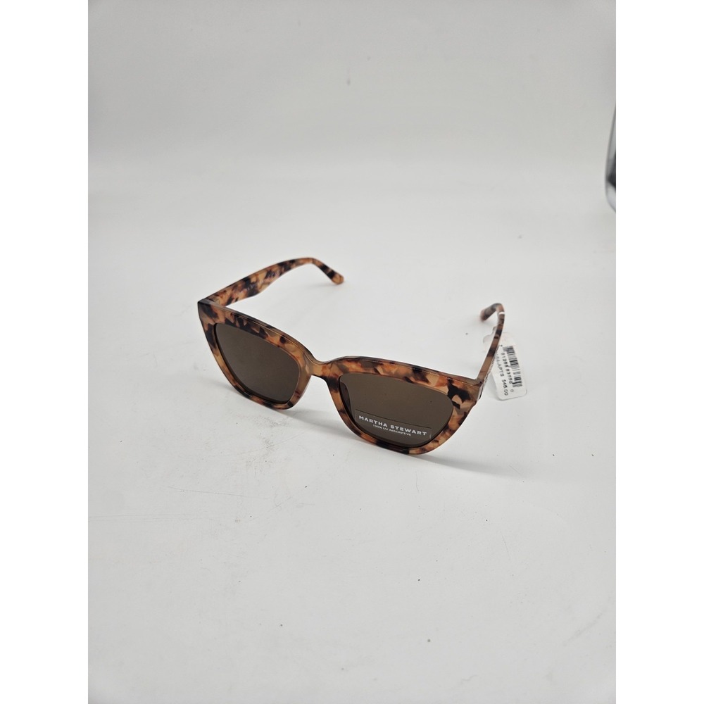 Martha Stewart tortoiseshell cat-eye sunglasses brown tinted lens NWT